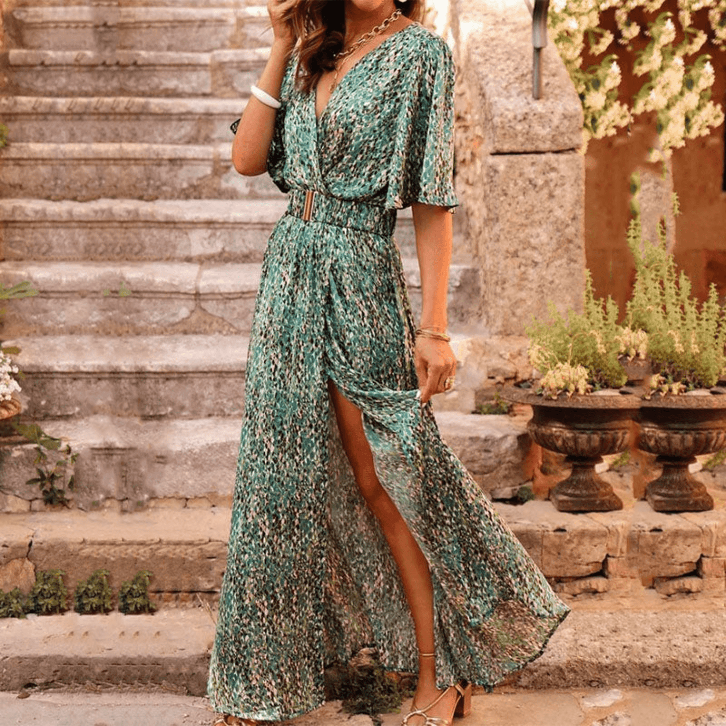 Whitney Dress | Flowy Midi Dress for Women