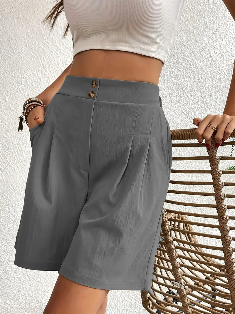 Cirelle High-Waisted Shorts | Pleated Wide-Leg Summer Shorts for Women