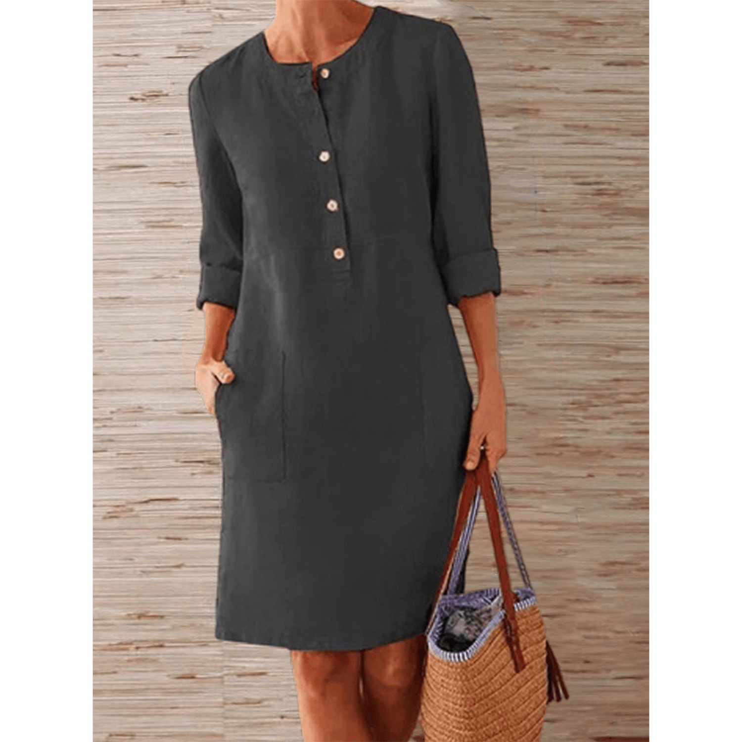 Wallis Dress | Cotton Short-Sleeve Dress for Women
