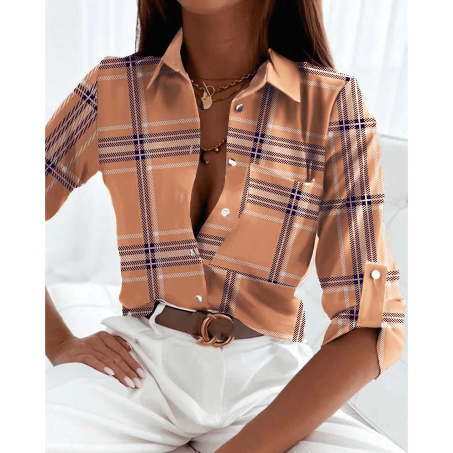 Wanda Blouse | Printed Long-Sleeve Blouse for Women