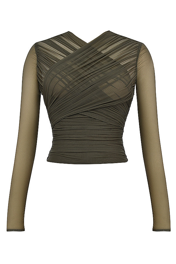 Bee Top | Layered Corset-Style Top for Women with Structured Fit and Ruffle Details