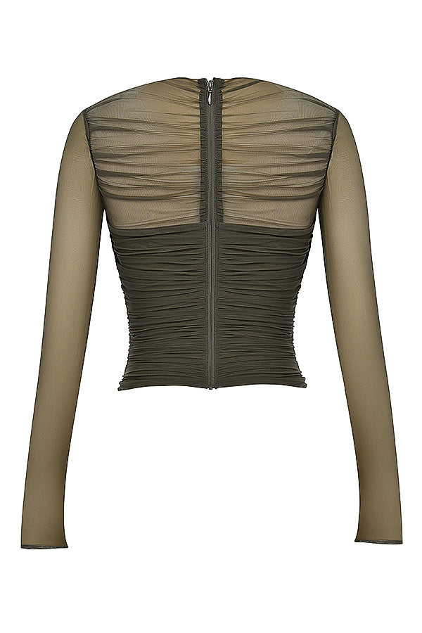 Bee Top | Layered Corset-Style Top for Women with Structured Fit and Ruffle Details