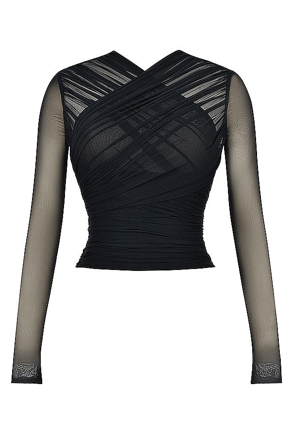 Bee Top | Layered Corset-Style Top for Women with Structured Fit and Ruffle Details
