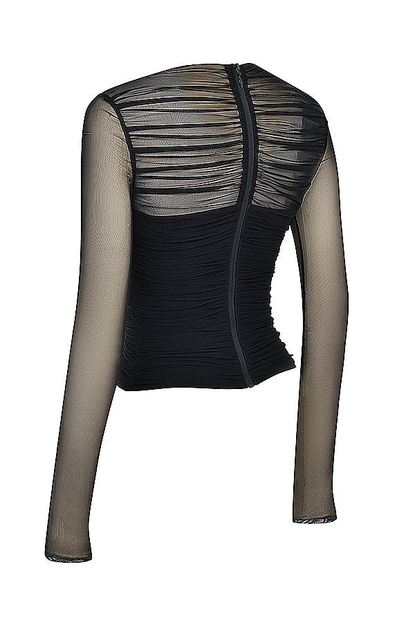 Bee Top | Layered Corset-Style Top for Women with Structured Fit and Ruffle Details
