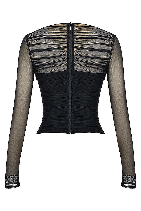 Bee Top | Layered Corset-Style Top for Women with Structured Fit and Ruffle Details