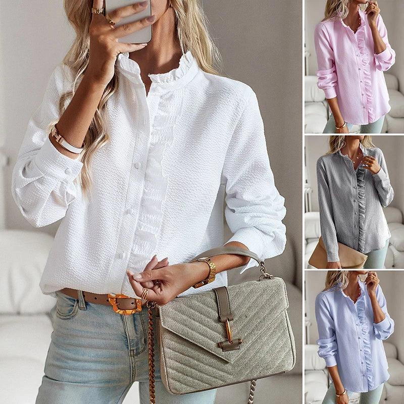 Wystina Blouse | Clover Long-Sleeve Blouse for Women