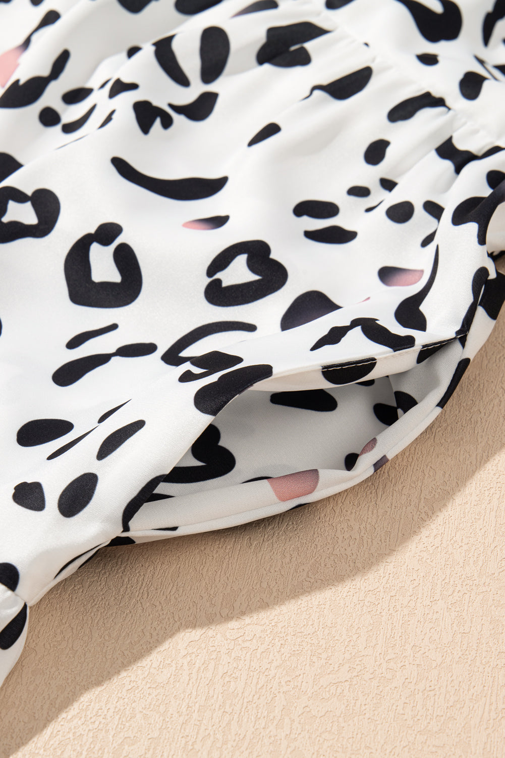 Ximena Maxi Dress | White Leopard Print Loose Fit Dress