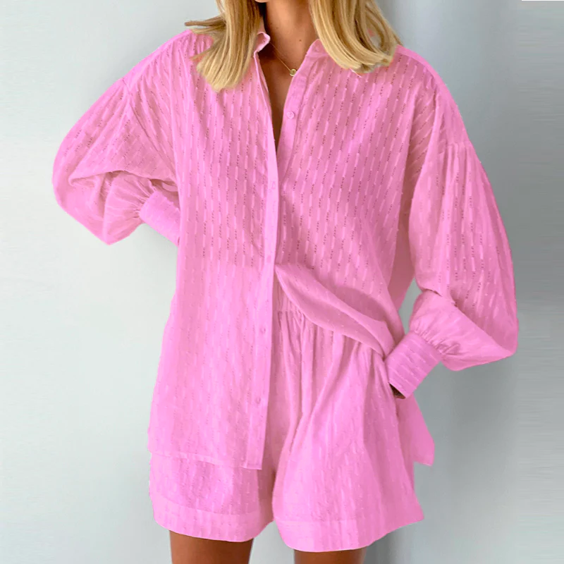 Wilmetta Set | 2-Piece Women's Summer Set – Shorts & Blouse