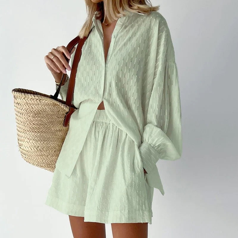 Wilmetta Set | 2-Piece Women's Summer Set – Shorts & Blouse
