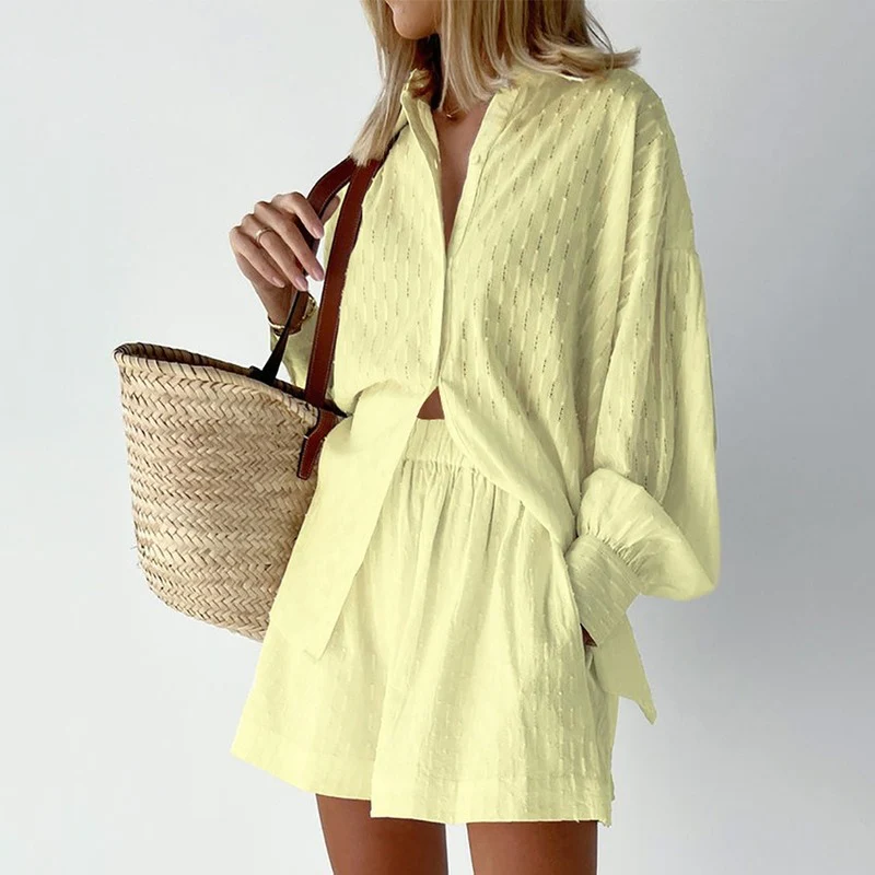 Wilmetta Set | 2-Piece Women's Summer Set – Shorts & Blouse