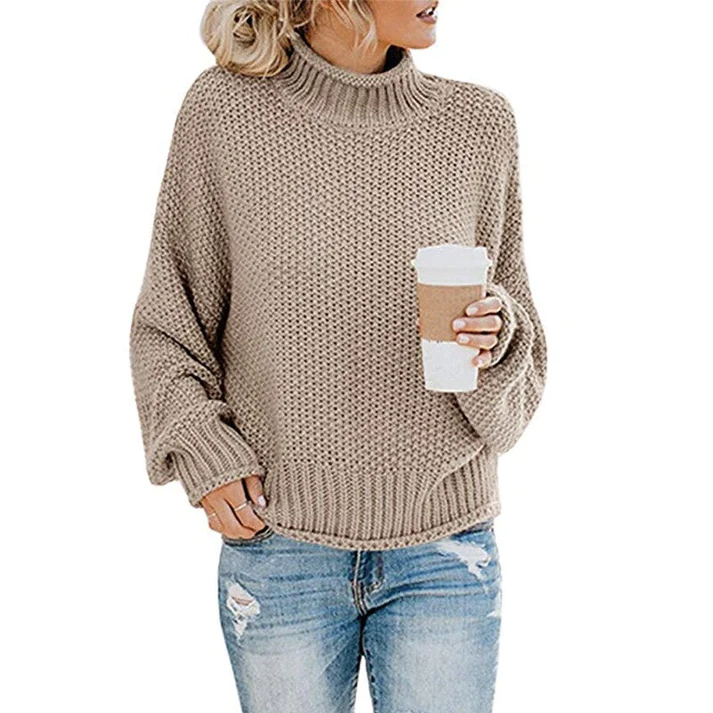 Glynne Sweater | Chunky Knit Turtleneck Sweater