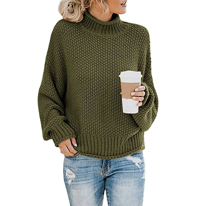 Glynne Sweater | Chunky Knit Turtleneck Sweater