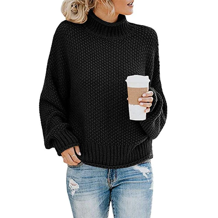 Glynne Sweater | Chunky Knit Turtleneck Sweater