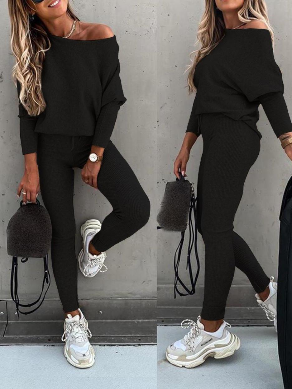 Odelia Women's Knit Sweater and Skinny Pants Set | Cozy Two-Piece Lounge Wear