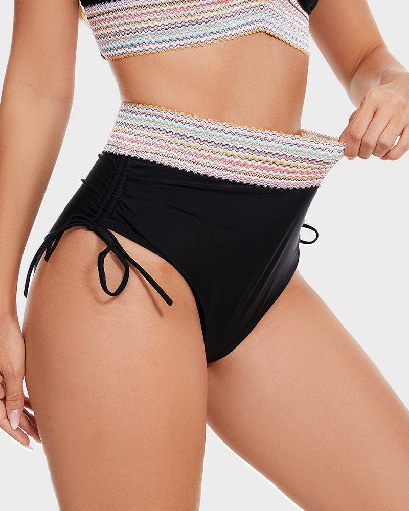 Bianca Bikini Set | Woven Waistband Two-Piece Swimsuit for Women