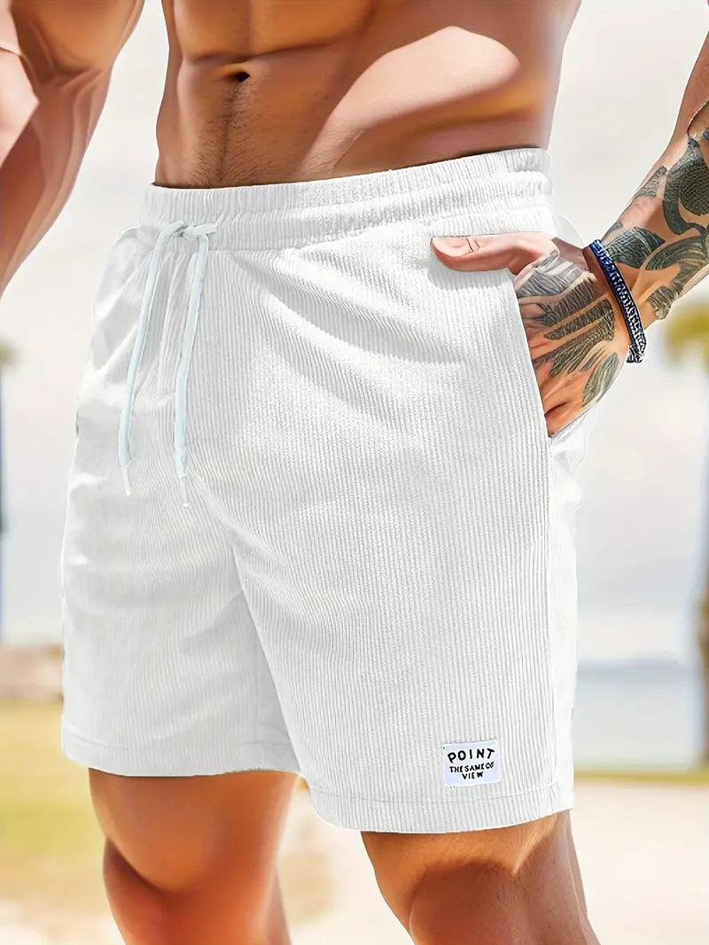 Andreas Corduroy Shorts | Men’s Loose-Fit Corduroy Shorts with Adjustable Drawstring Waist