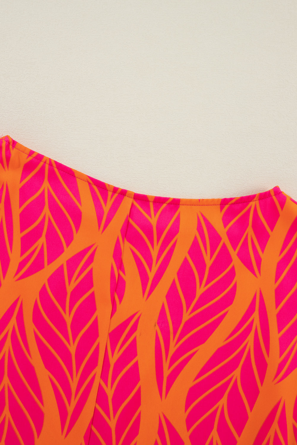 Xaria Blouse | Rose Tropical Leaf Smocked Puff Sleeve Top