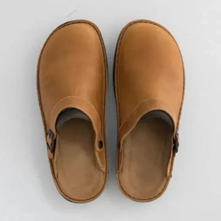 Greer Slippers | Leather Orthopedic Comfort Slippers
