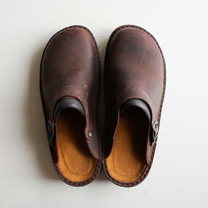 Greer Slippers | Leather Orthopedic Comfort Slippers
