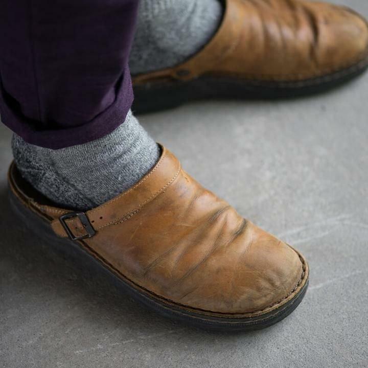 Greer Slippers | Leather Orthopedic Comfort Slippers
