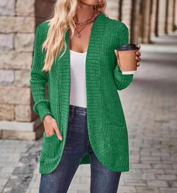 Rania Cardigan | Women's Autumn Casual Fleece Knit Cardigan