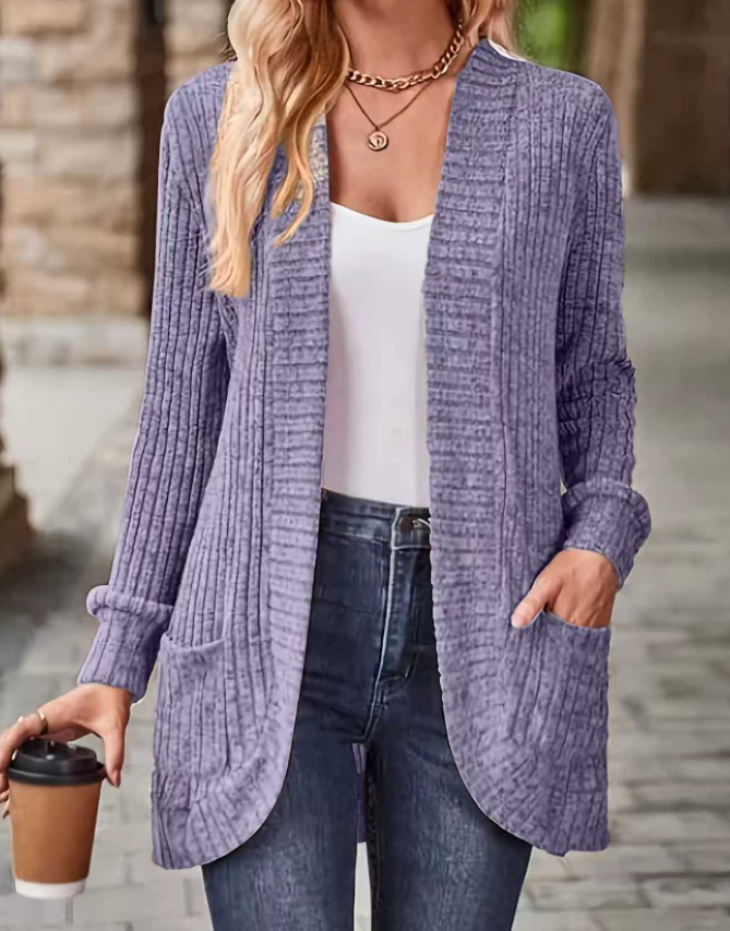 Rania Cardigan | Women's Autumn Casual Fleece Knit Cardigan