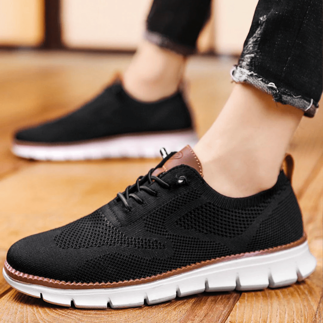 Alonso Knit Sneakers | Men’s Lightweight Breathable Lace-Up Sneakers with Cushioned Sole