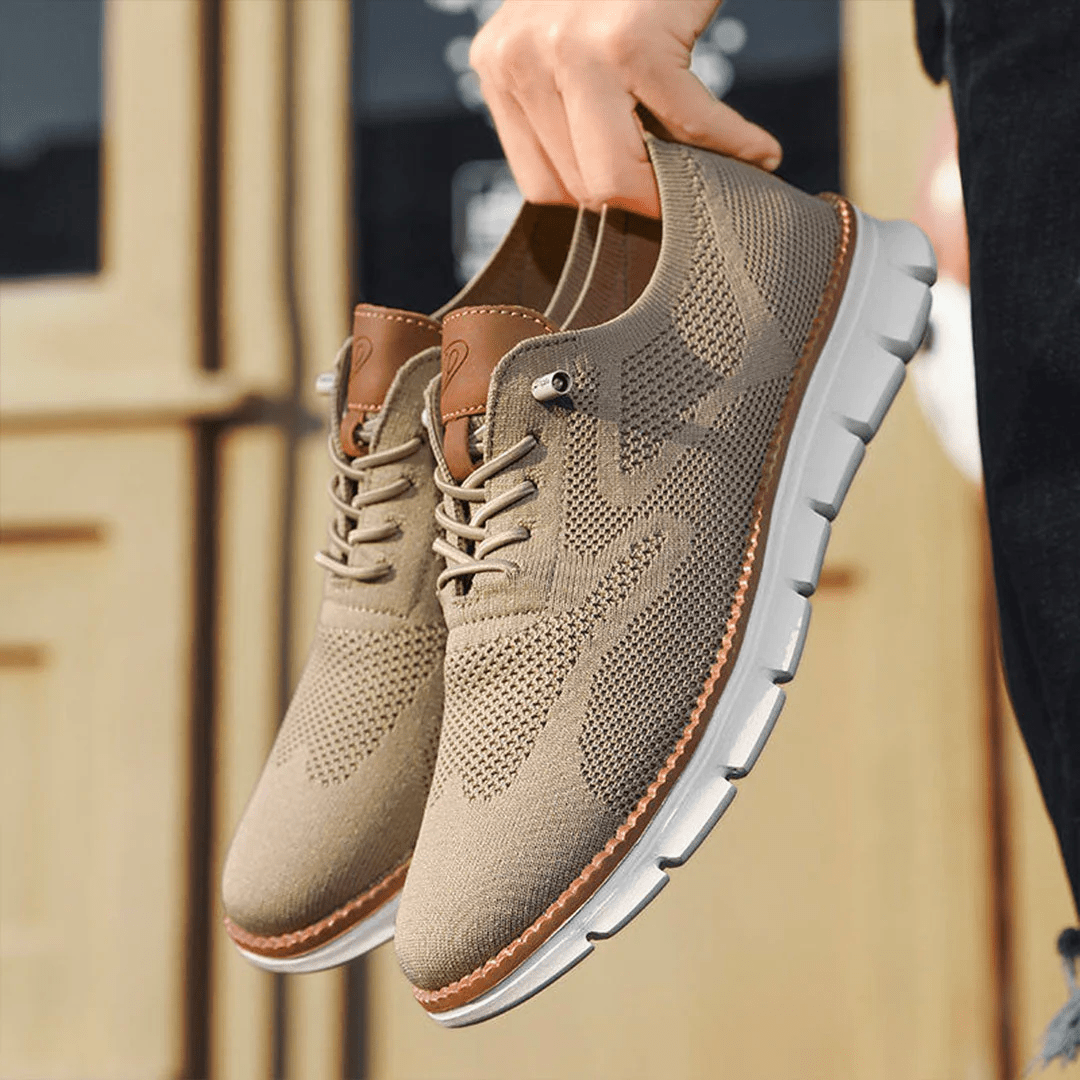 Alonso Knit Sneakers | Men’s Lightweight Breathable Lace-Up Sneakers with Cushioned Sole