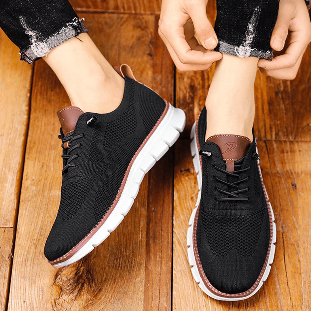 Alonso Knit Sneakers | Men’s Lightweight Breathable Lace-Up Sneakers with Cushioned Sole