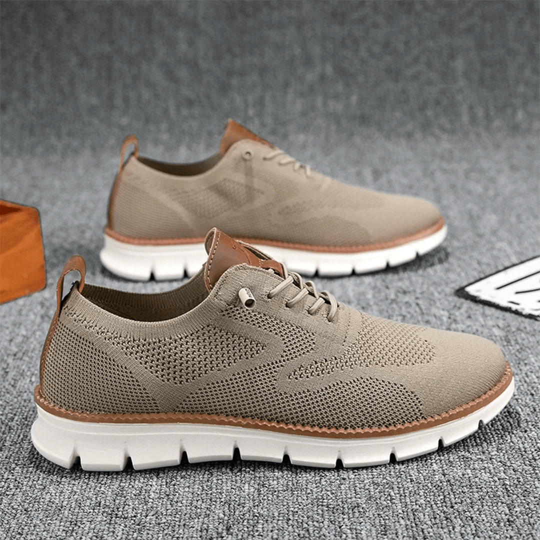 Alonso Knit Sneakers | Men’s Lightweight Breathable Lace-Up Sneakers with Cushioned Sole