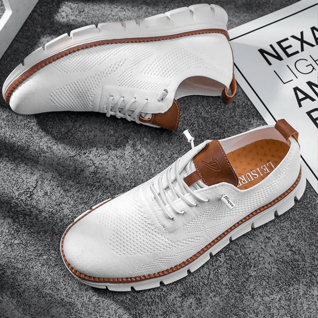 Alonso Knit Sneakers | Men’s Lightweight Breathable Lace-Up Sneakers with Cushioned Sole