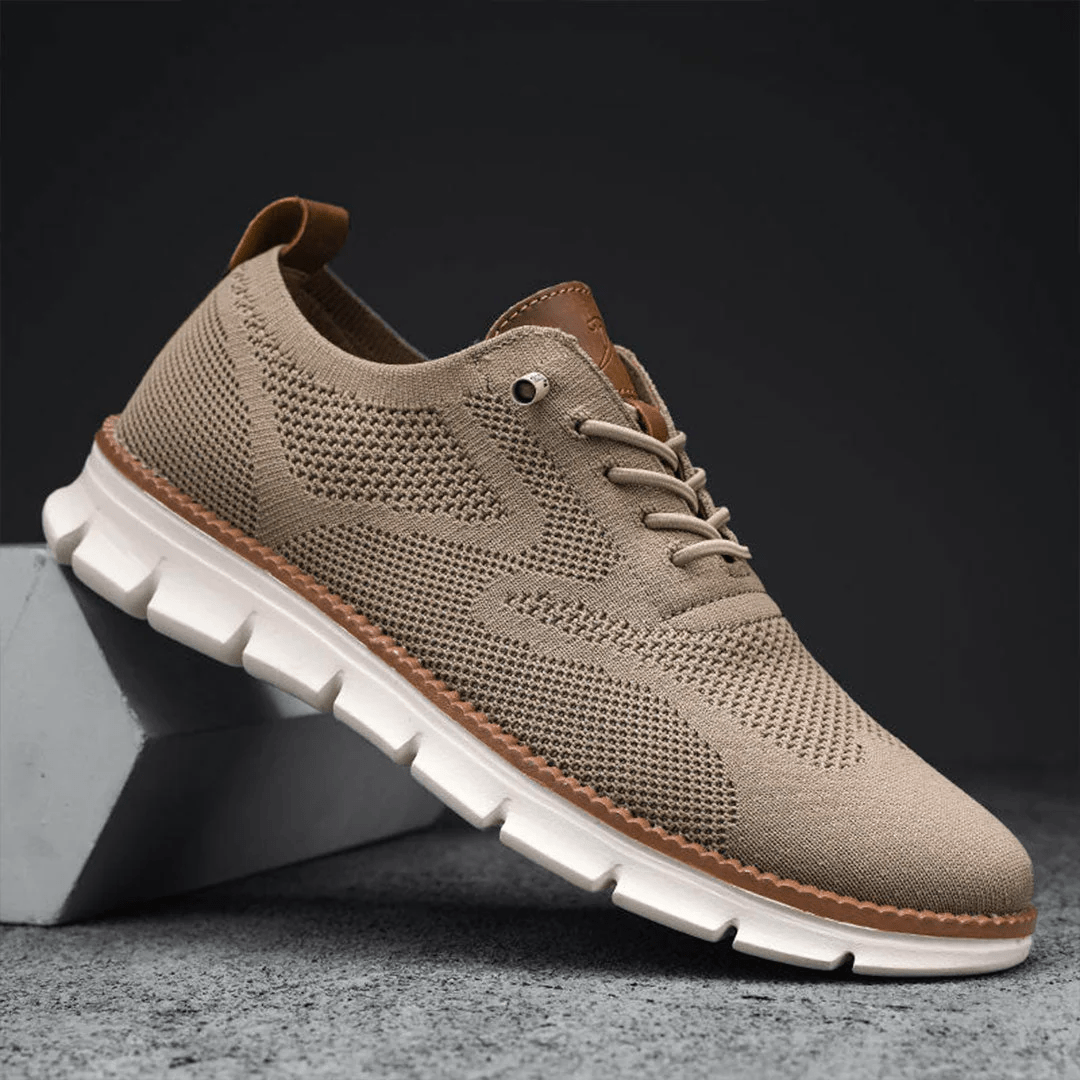 Alonso Knit Sneakers | Men’s Lightweight Breathable Lace-Up Sneakers with Cushioned Sole