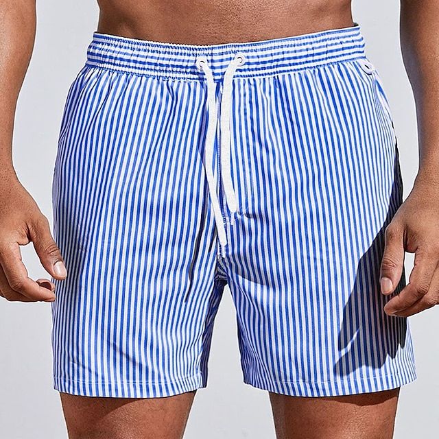 Gaius Swim Shorts | Men's Quick-Dry Striped Boardshorts