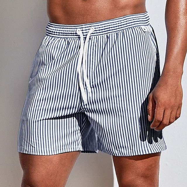 Gaius Swim Shorts | Men's Quick-Dry Striped Boardshorts