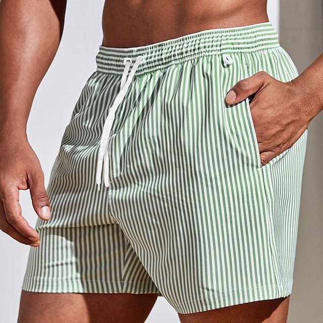 Gaius Swim Shorts | Men's Quick-Dry Striped Boardshorts