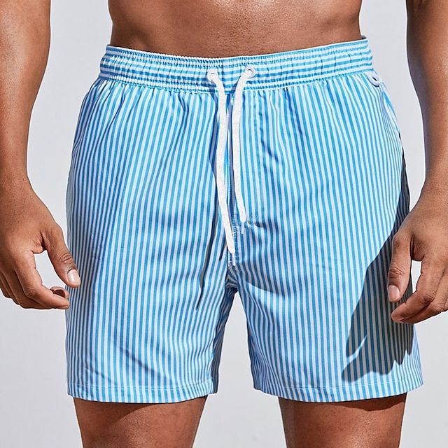 Gaius Swim Shorts | Men's Quick-Dry Striped Boardshorts