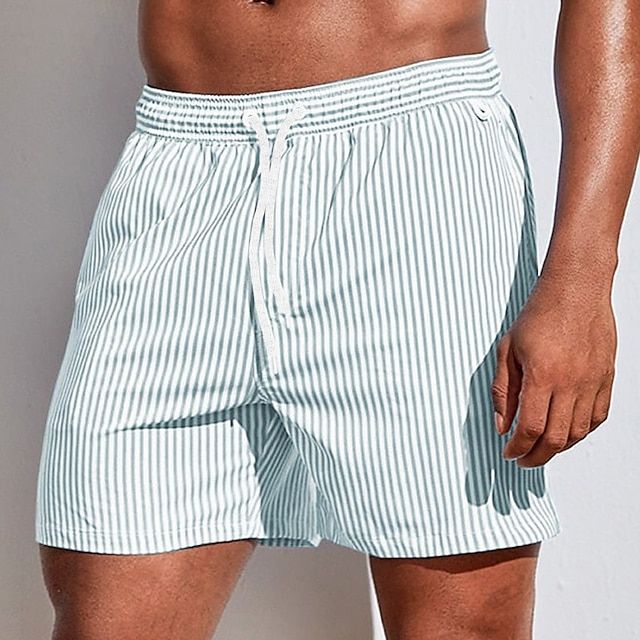 Gaius Swim Shorts | Men's Quick-Dry Striped Boardshorts