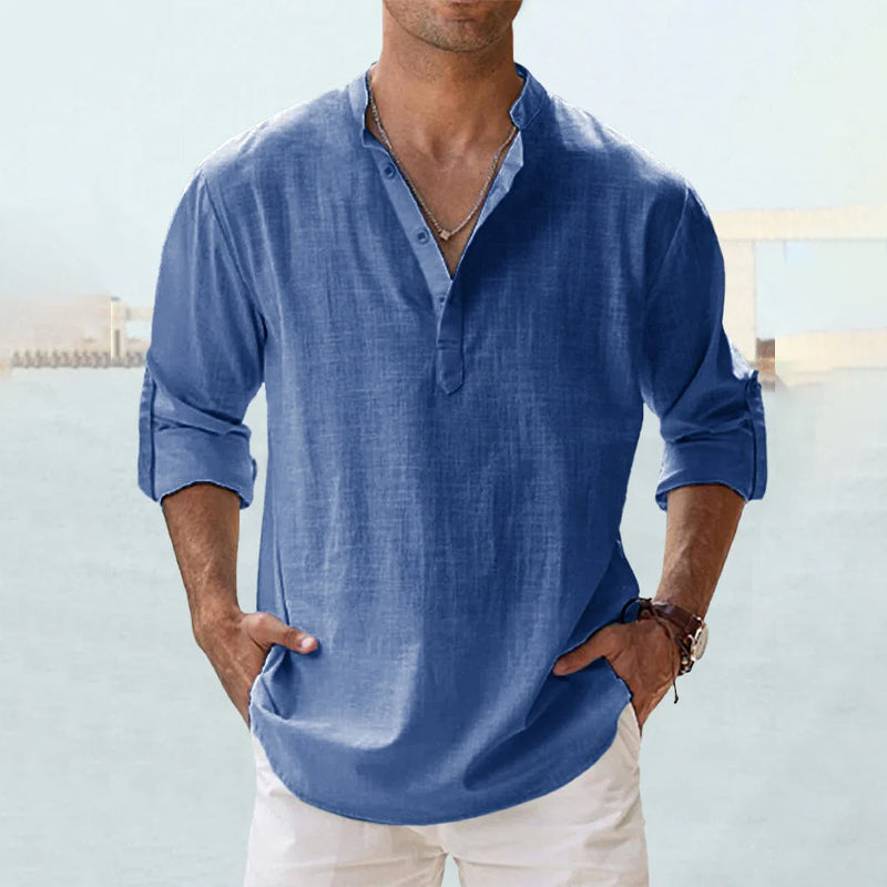 Gervais Shirt | Men's Long-Sleeve Lightweight Linen Shirt