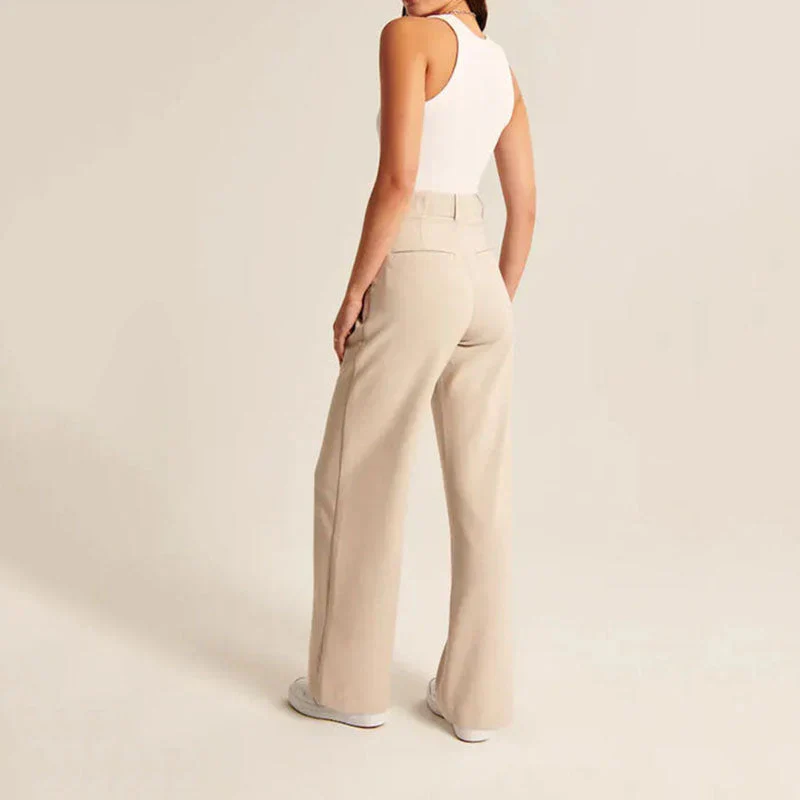 Beatrice Wide-Leg Trousers | High-Waist Flowy Pants for Women