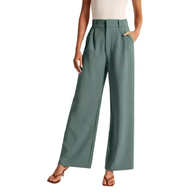 Beatrice Wide-Leg Trousers | High-Waist Flowy Pants for Women