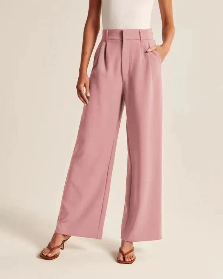 Beatrice Wide-Leg Trousers | High-Waist Flowy Pants for Women