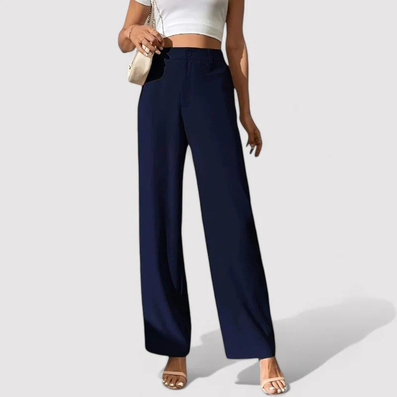 Beatrice Wide-Leg Trousers | High-Waist Flowy Pants for Women