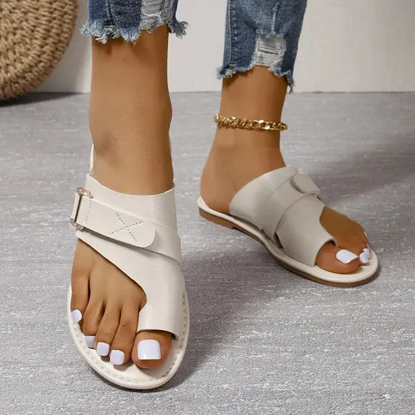 Wyleen Sandals | Cross-Strap Flat Sandals Women