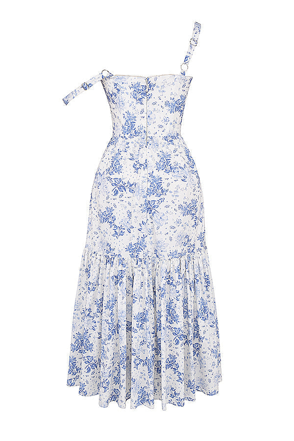 Bridget Sundress | Women’s Floral Print Midi Dress with Lightweight Flowy Fit