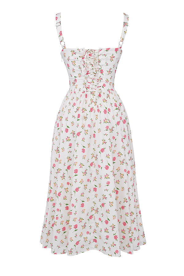 Bridget Sundress | Women’s Floral Print Midi Dress with Lightweight Flowy Fit