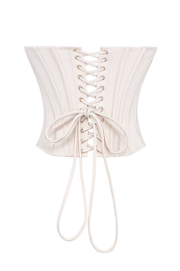 Beatrice Corset Top | Women’s Structured Corset with Lace Back Detail for Elegant Styling