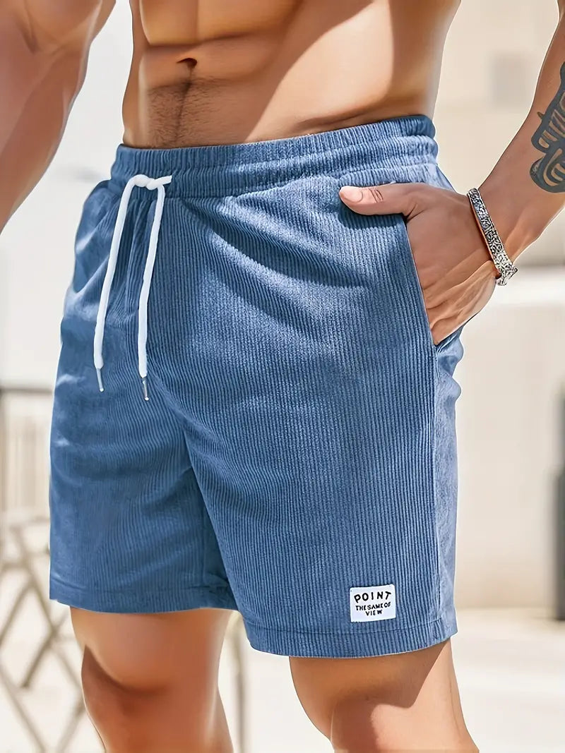 Andreas Corduroy Shorts | Men’s Loose-Fit Corduroy Shorts with Adjustable Drawstring Waist