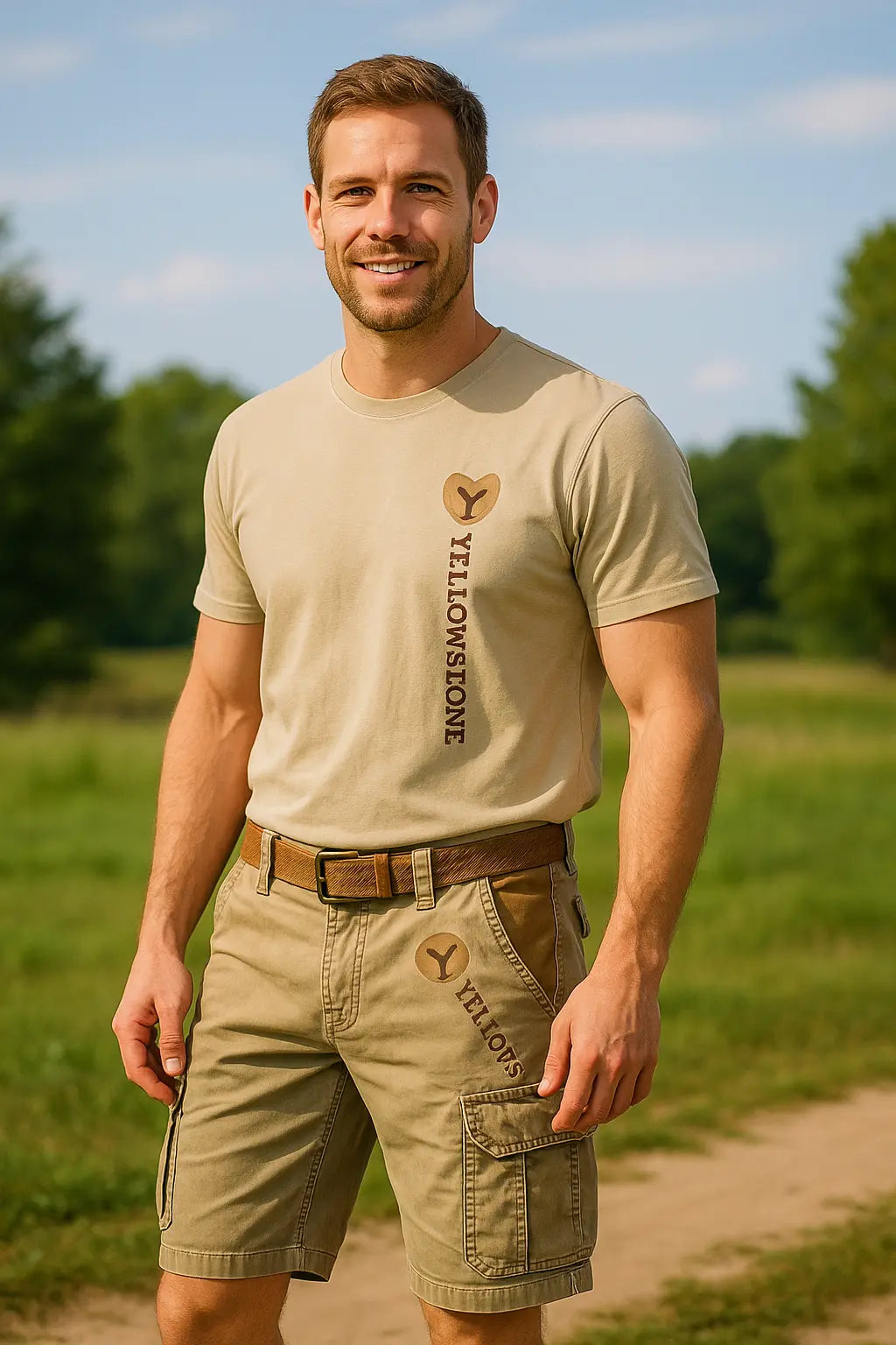Fenella Shorts | Men’s Vintage Cargo Shorts with Utility Pockets and Relaxed Summer Fit