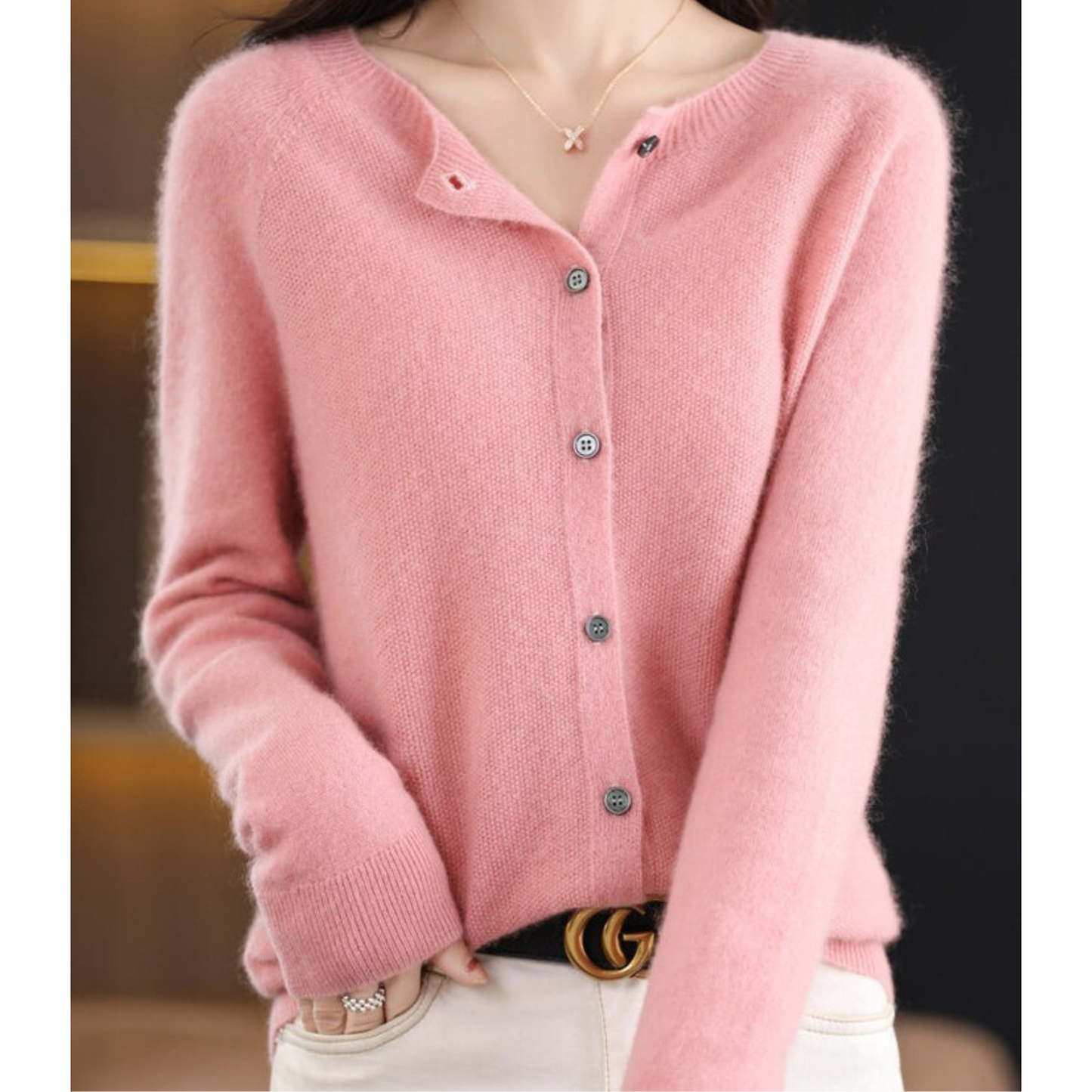 Gwen Cardigan | Pure Wool Cashmere Cardigan