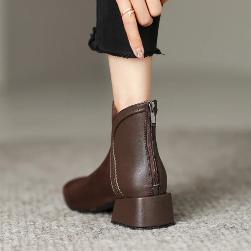 Fabia Boots | Stylish Low-Heel Ankle Boots